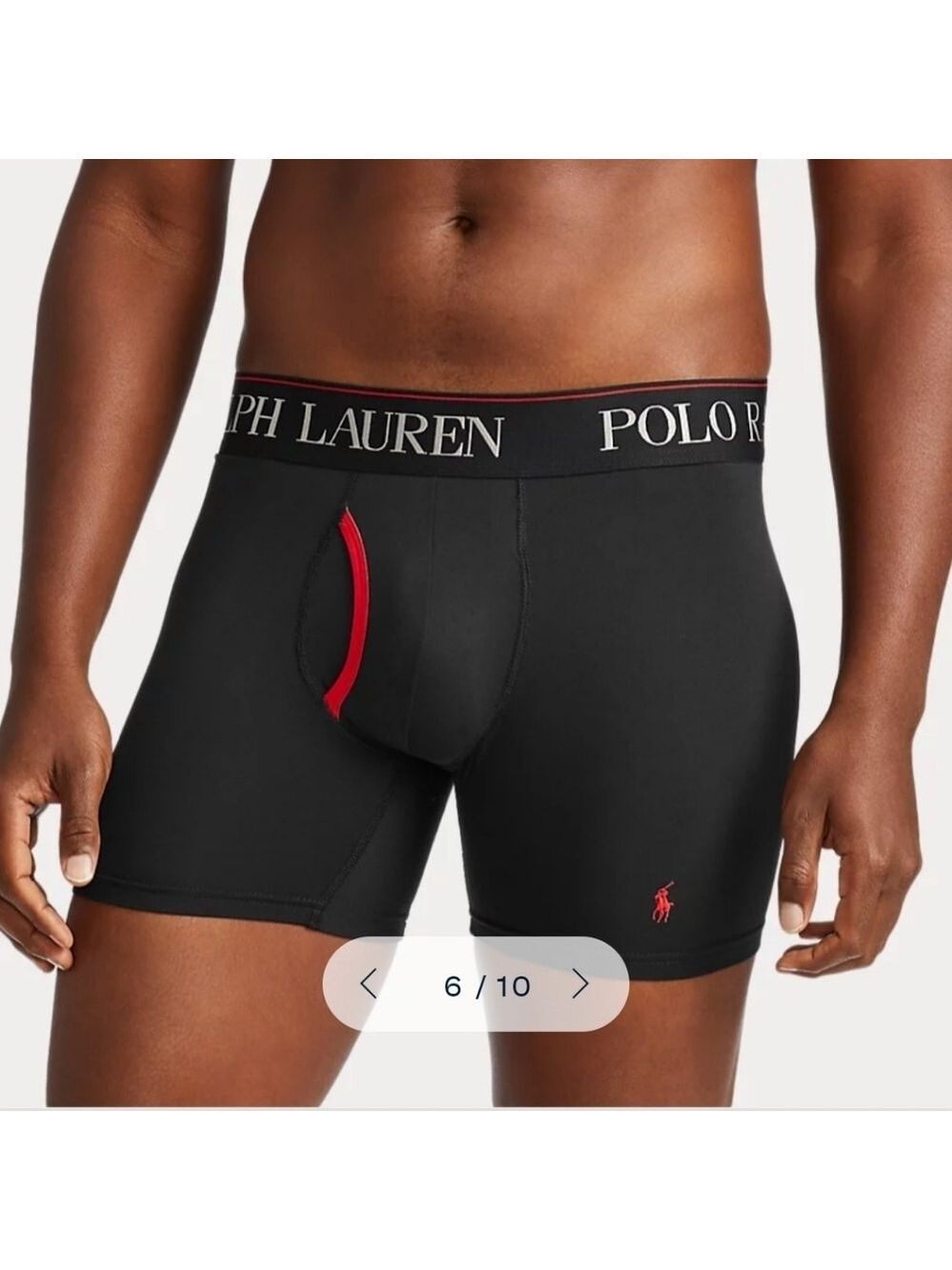 RALPH LAUREN men's black 4D-Flex Microfiber Boxer briefs medium size